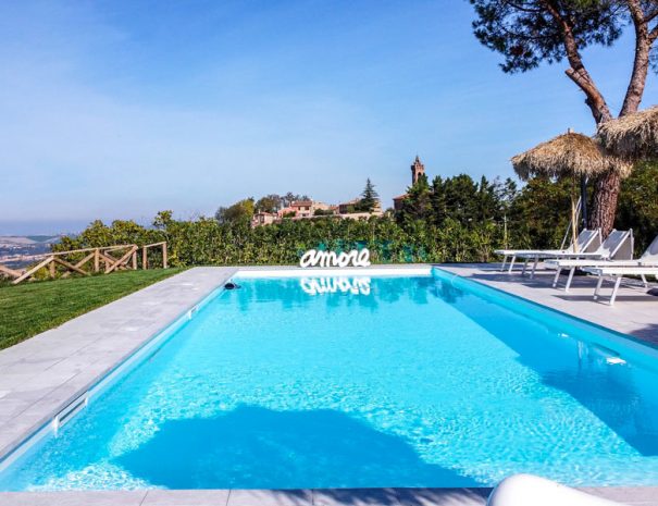 Vakantiehuis met zwembad Italie, luxe vakantiehuisje in Italie met zwembad, villa tre sorelle